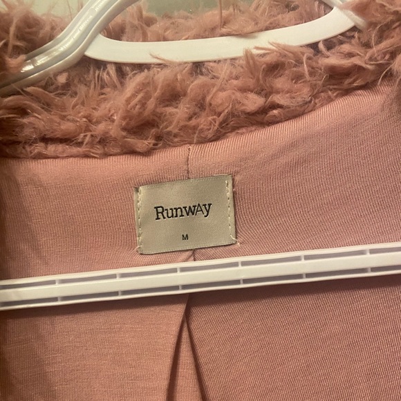 Pink fuzzy coat - Picture 2 of 3